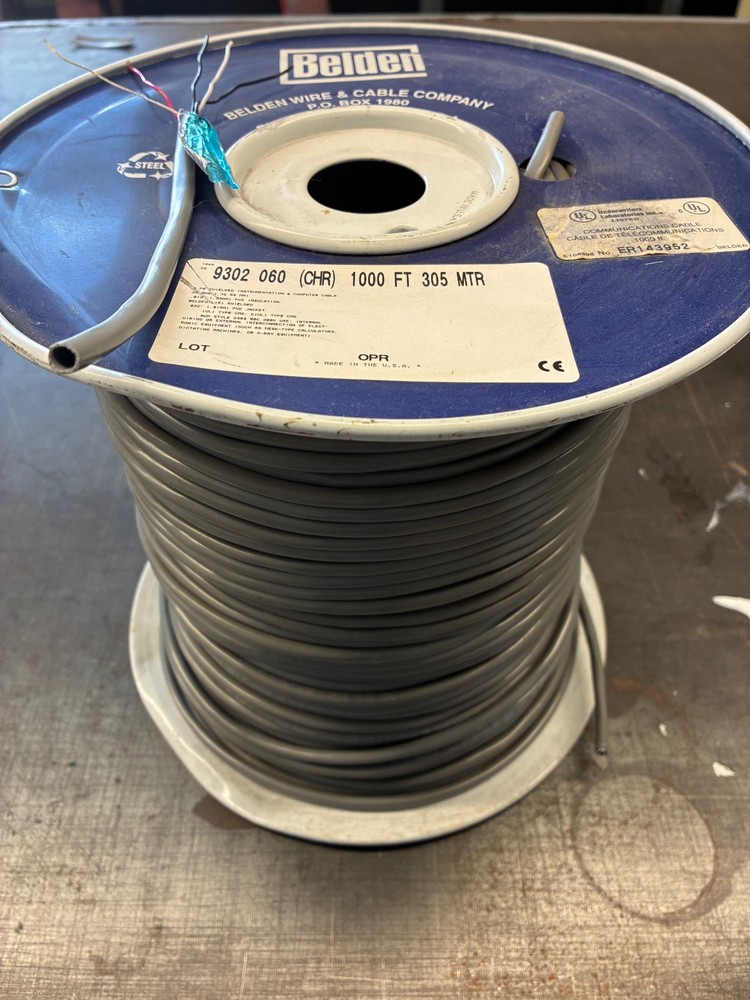 Belden 9302 0601000 Multi-Paired Cables 22AWG 2PR SHIELD 900ft Spool