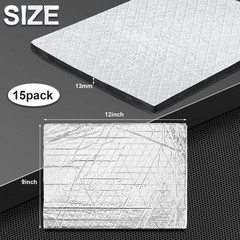 512mil 11.25 Sq ft 13 mm Thickened Cars Sound Deading Material 9 x 12 Inch 15…