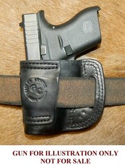 Gary C’s Avenger OWB HOLSTER fits Glock 42 .380 eXtra Heavy Leather