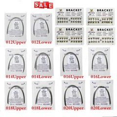 Dental Ortho Metal Braces Brackets Mini Standard Roth.022 Hooks 345/Arch Wire