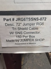 Lot/ 150 pcs 6ft coaxPPC Jumper Shop 72″ Coax jumper SignalTight RG6 6FT COAX