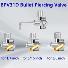 A/C Retrofit Valve Kit, BPV31 Bullet Piercing Tap Valve Line Tap Valve Kit, R12
