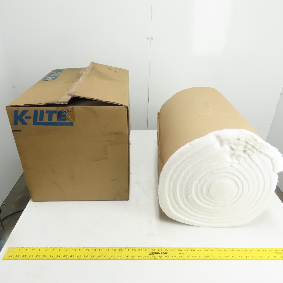 K-Lite NULL Refractory Ceramic Fiber Blanket 9 lb/cf 1″ x 24″ Wide x 25′ L
