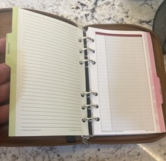 Franklin Covey? Compact Brown Leather Planner Organizer Wallet Binder READ