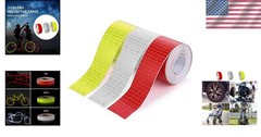 3 Rolls of Reflective Vinyl Tape – 1″ x 10 ft, Perfect for Vehicles and Clothing