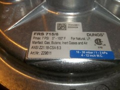 NIB DUNGS 229611 FRS 715/6 GAS PRESSURE REGULATOR 7 PSI (629)