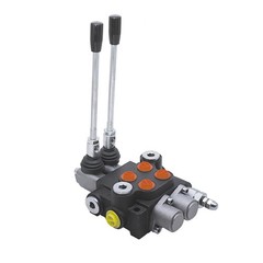 Hydraulic Control Valve Double Acting 2 Spool 3600 PSI 13 GPM SAE Ports