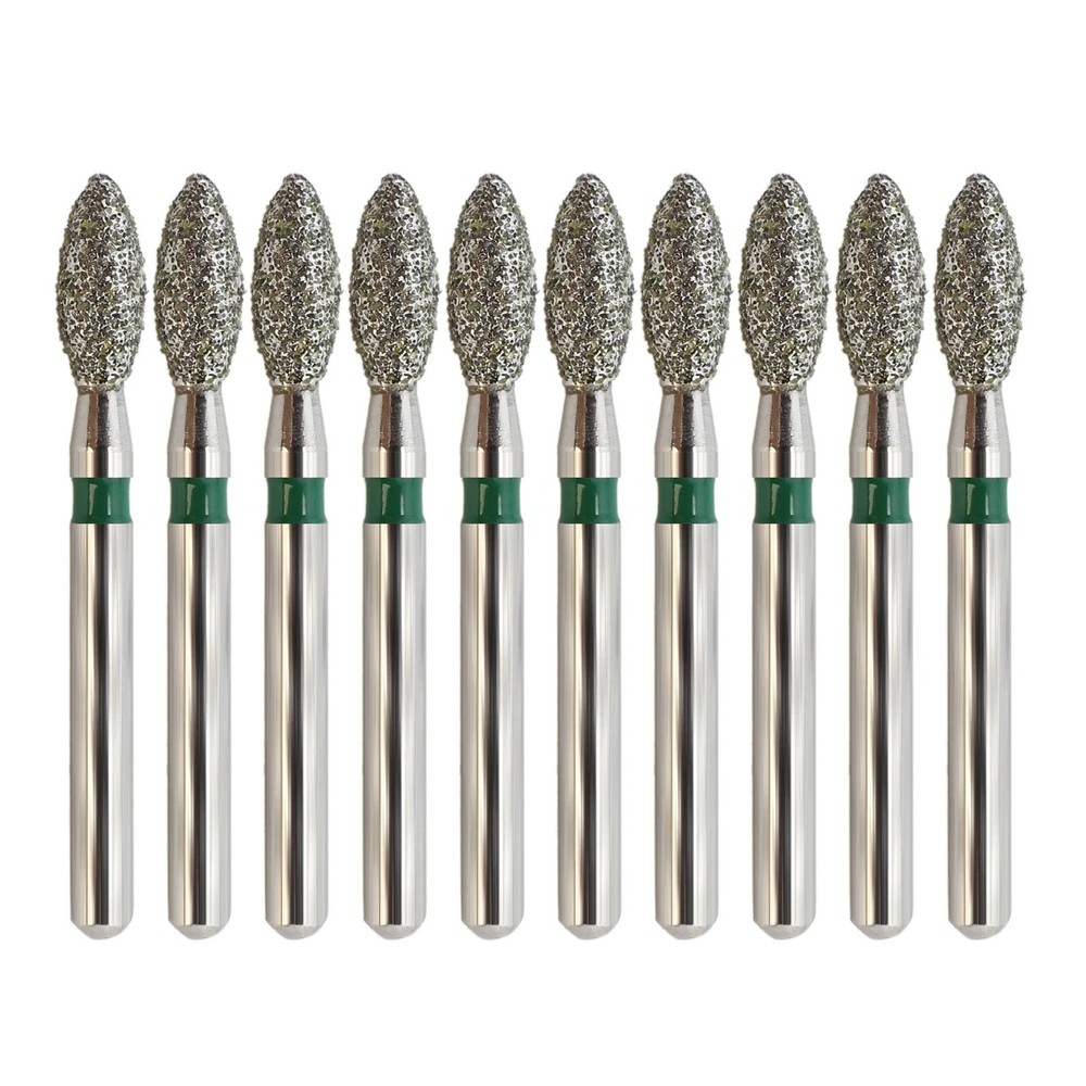 Dental High Speed Round Diamond FG Pear Round End Taper Football Egg Barrel Burs