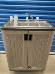 Portable Sink Mobile Concession three – compartment Hot Water w/Hand Wash Sink