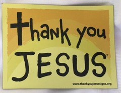 Thank You Jesus Magnets size: 6 x 4.5