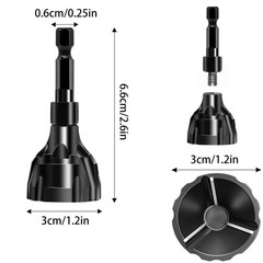 CZS Deburring Tool, HSS Hex Shank 1/4″ – 3/4″ (6mm – 19mm), Black