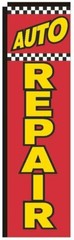 Auto Repair Rectangle Feather Banner Swooper Flag, 3x12ft Replacement Square…