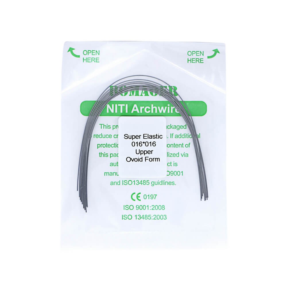 100×Dental Orthodontic Super Elastic Ni-Ti Arch Rectangular Wire Oval 16×16Upper