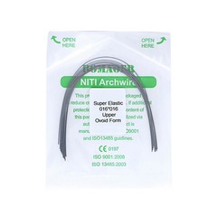 100×Dental Orthodontic Super Elastic Ni-Ti Arch Rectangular Wire Oval 16×16Upper