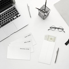 ValBox 3.5×6.5 Money Envelopes, White Kraft #7 Coin Envelopes, Small Parts Envel