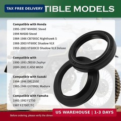 Fork Seals Kit,2PCS Motorcycle Front Fork Oil Seals & 2PCS Dust Seal Replacement