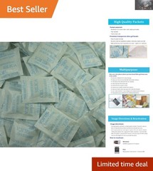 100-Pack Silica Gel Desiccant Packs – 2g Moisture Absorbers for Safety