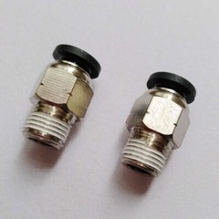 10X Male Straight Connector Tube OD 1/4″(6mm) X NPT 1/8 Air Push In Fitting A394