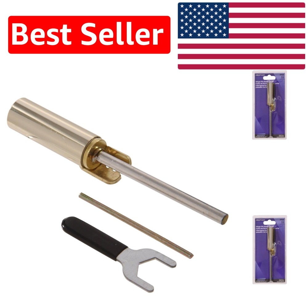 Automatic Satin Brass Hinge Pin Door Closer – 1 Count with Adjustable Tension