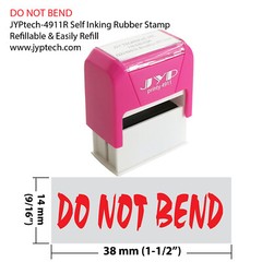 Do Not Bend -Self Inking Rubber Stamp – JYP 4911R-28 (RED INK)