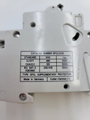 Cutler-Hammer SPCL2C00 Mini Circuit Breaker 0.5A 2P 480V Din Rail .5 Amp 2 Pole