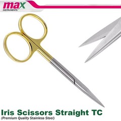 NEW GERMAN TC Iris Scissors 4.5″ Straight Surgical Dental Surgry Instrument 4Pcs