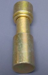 Lot of 10 Rexnord Utility Barrel Lock #6 Gold Lock w/End Cap 10486804 93180124