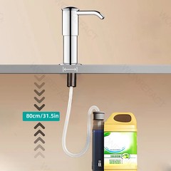 Soap Dispenser for Kitchen Sink Built in Sink Soap Dispenser Brushed Countertop