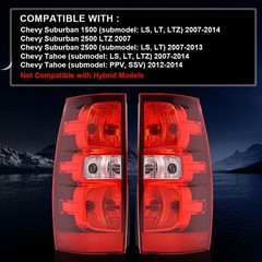 Red Tail Light Assembly,Tail Lamps Rear Lights,w/Blubs,Compatible with