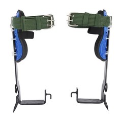 Adjust Tree/Pole Climbing Spike Set 2 Gear Safety Belt Rope Lanyard w/ Carabiner