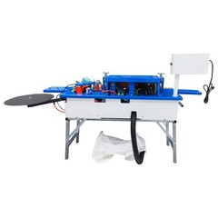 Woodworking Edge Bander for Curve Straight Line Edge Banding W/Dust Device,Stand