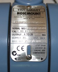 Rosemount 1151 GP5S22M1B1S104 Pressure Transmitter w Ashcroft C1018 Diaphragm