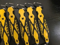 35 Pc Klever Xchange box cutters, box opener, carton cutter Made in USA