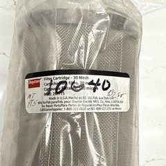 DAYTON 2MYT5 Filter Cartridge 30 Mesh Stainless Steel 110 Cu In 100 GPM New