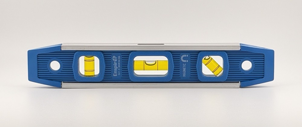 Empire Level 587-24 9″ Magnetic Torpedo Level with Aluminum Frame and Hang Hole