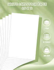 30 Sheets White Cardstock Paper 8.5 x 14, 30 – x 14 IN,