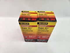 20 Rolls 3m Scotch Vinyl Electrical Tape “06133” Electric Super 33+ Black