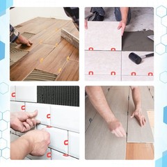 400PCS Plastic Horseshoe Shims U Shaped Tile Spacers Leveling 1/16″ to 1/4″