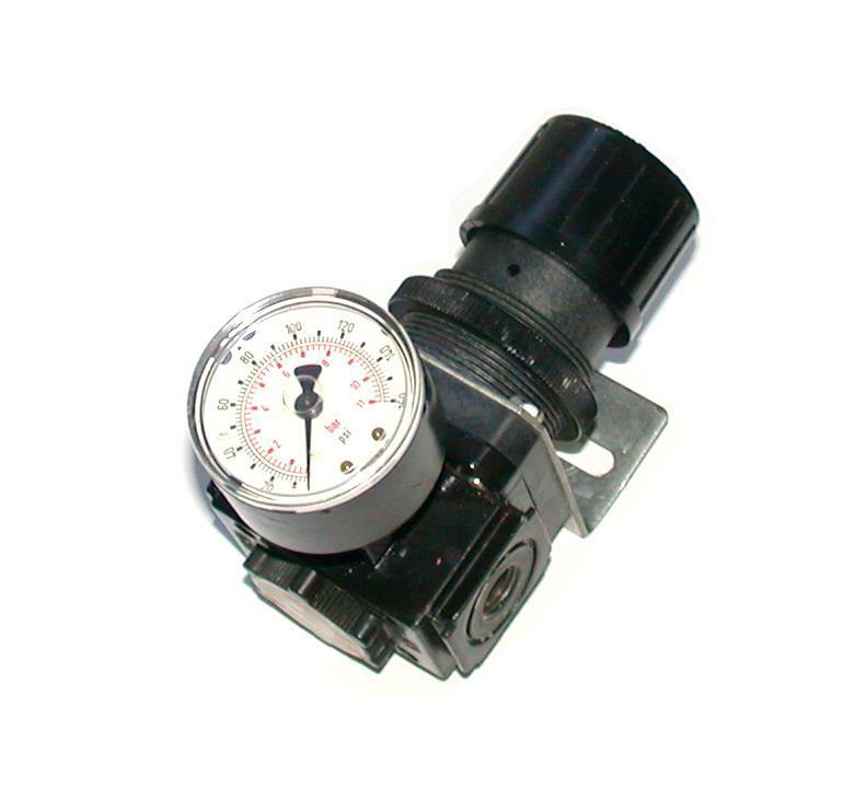 ARROW R352 PNEUMATIC AIR PRESSURE REGULATOR 1/4 NPT W/GAUGE AND BRACKET