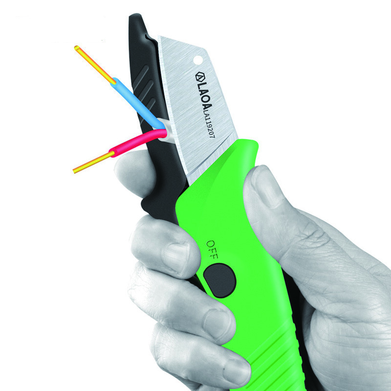 Electrician Cable Stripping Knife Stainless Wire Cutter Stripper Utility Knife