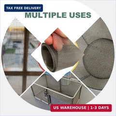 304 Stainless Steel Wire Mesh Screen,15.7 X 59 Inches, 1mm Hole 20 Mesh, No Rust