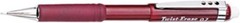 Pentel QE517B Twist-Erase III Mechanical Pencil, 0.7 mm, Red Barrel