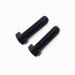 M9 Black 12.9 Steel Hexagon Head Bolts Screws DIN933 Pitch 1.0 / 1.25 / 1.5