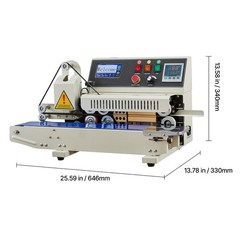 Uimoso Continuous Horizontal Band Sealer Machine, 0.24-0.47 in Seal Width