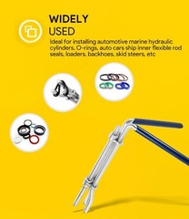 3-Pack Hydraulic Seal Installation Tools & Gland Nut Wrench Set for Easy Repairs