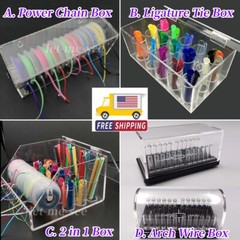 Dental Orthodontic Power Chain Ligature Tie Organizer Storage Box Arch Wire Box