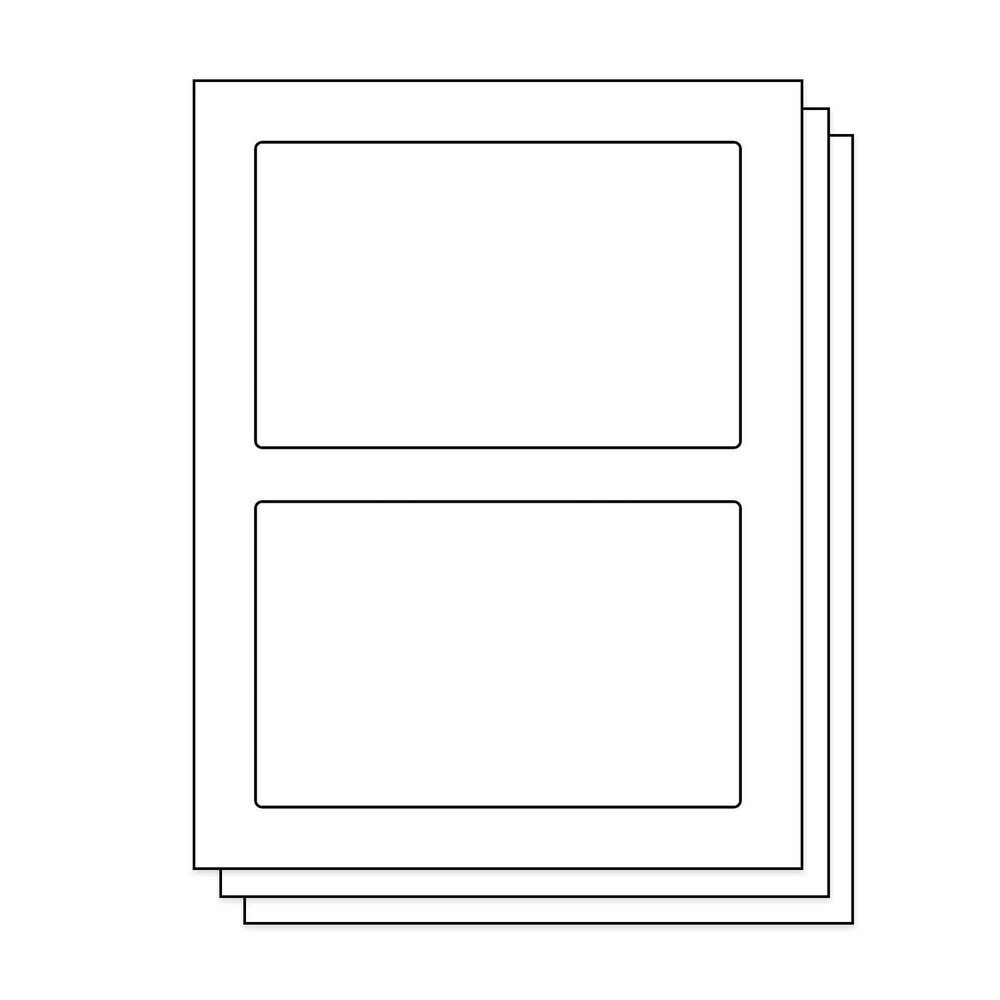 Officesmartlabels 4-1/4 X 6-3/4 Inch Stamps Sdc-1200 Labels For Printers 2 Per