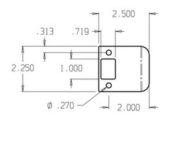Don-Jo EL-102-619 EL102619 Satin Nickel Extended Lip Strike Brass – Brand New