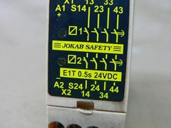 181427 Jokab Safety E1t-0.5S-24Vdc Expansion Relay, 0.5S, 24Vdc
