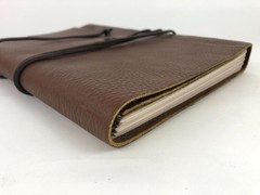 Luxurious Genuine Leather Journal 11.5 x 8.5 inches Sketchbook blank pages strap